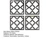 4 szt./zestaw Geometryczne Lustro Naklejki Ścienne Zdejmowane Samoprzylepne Domowe Biuro Salon Sypialnia Kuchnia Szafka Pusta Dekoracyjna Naklejka