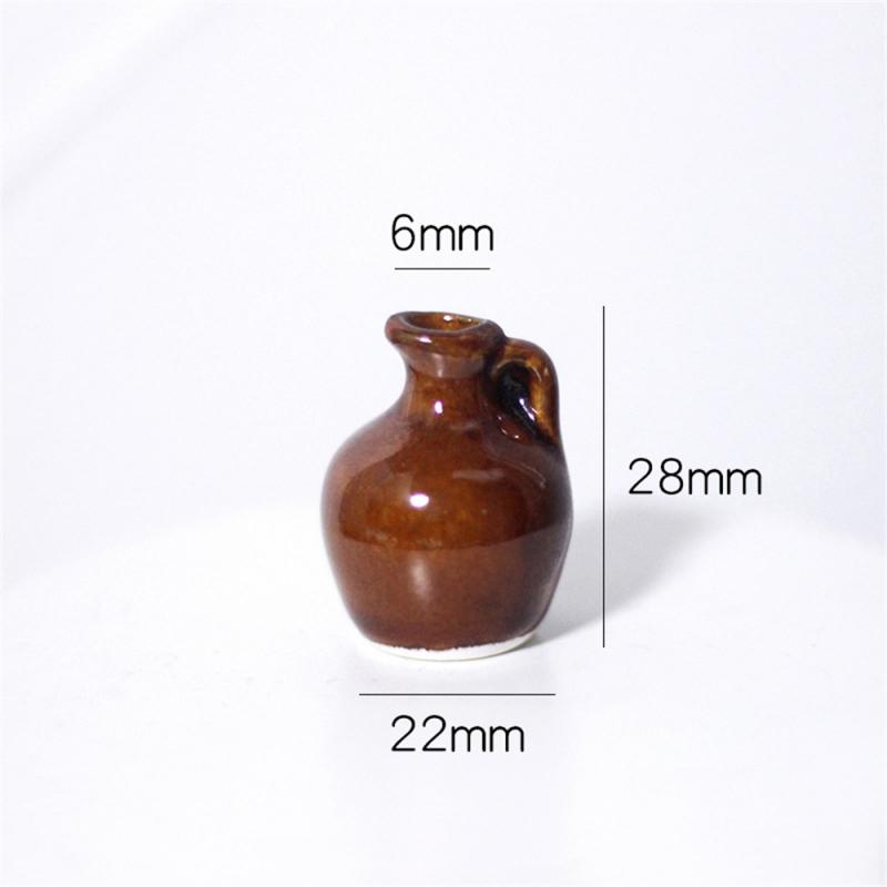 1 ~ 10 STK Miniaturvase Modell Simulation Vase Ornamente Artefaktsammlung Mini Keramikvase Klassisches Miniaturspielzeug Wohnkultur