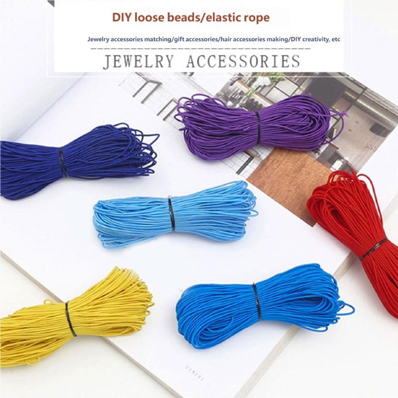 25 Meter 1mm Stretchy Beading Cord Smooth Elastic Thread For Handmade Necklace And Bracelet Accessories