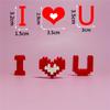 I Love U Building Blocks Model Toys Creative Romantic Letter Diy Building Bricks For Couple Birthday Valentines Gifts