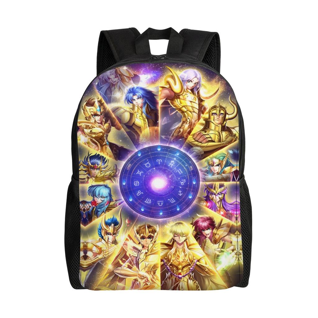 Saint Seiyas Travel Backpack Women Men School Computer Bookbag Mythic College Student Daypack Bags