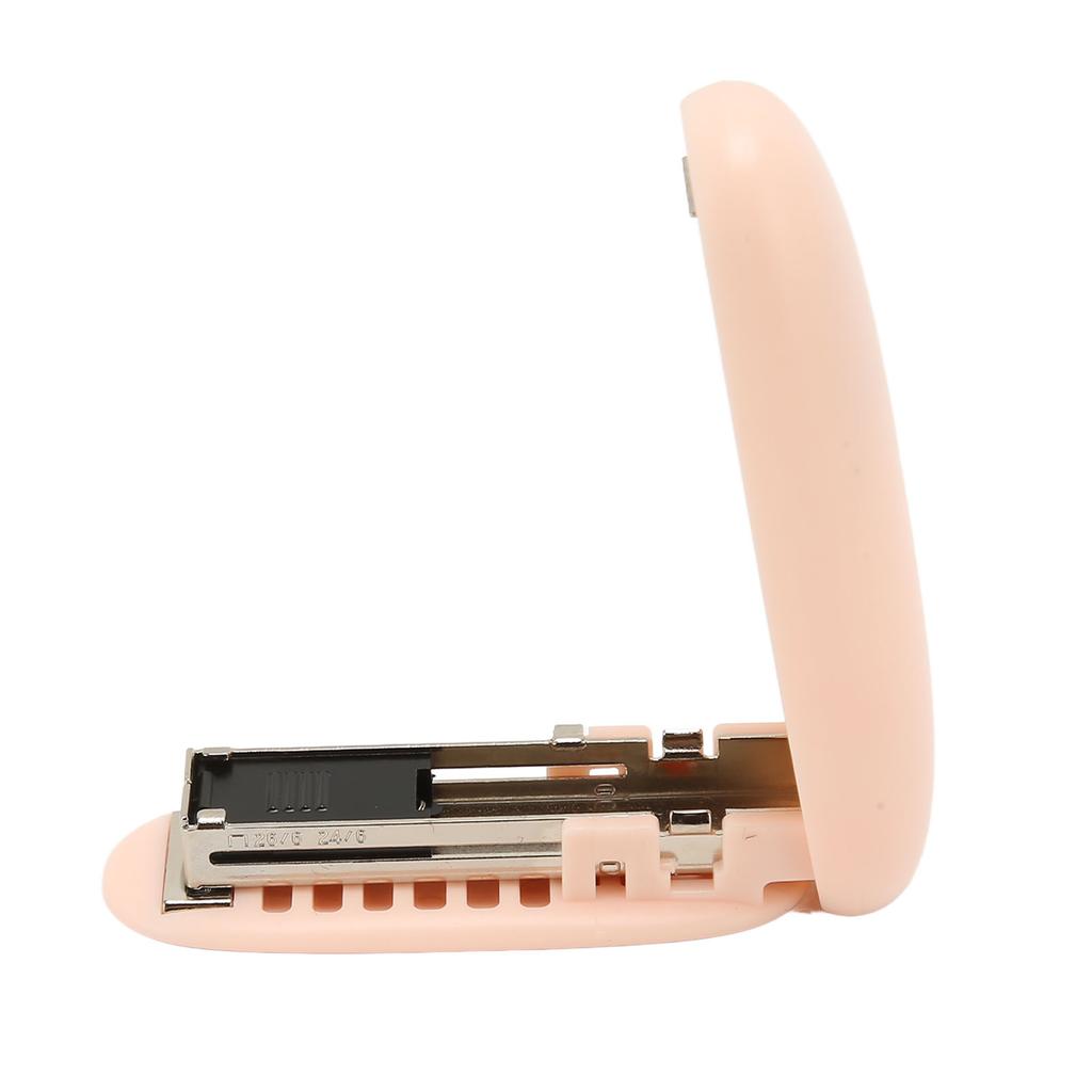 4Pcs Portable Stapler Foldable Storage Effort Saving Lever Structure Compact Rounded Shape Mini