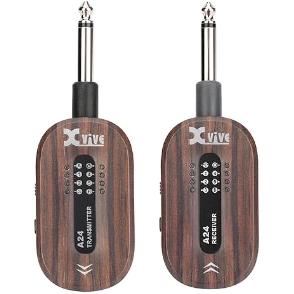 Xvive Xvibe A24 Guitar Wireless System XV-A24 Rosewood Wireless Guitar System Rosewood