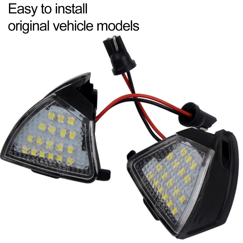 for Golf GTI R32 Sharan Touran LED Under Mirror Puddle Light For 2pcs Rearview Mirror Light LED Floor Light