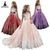 Vestido de Casamento para Daminha: Vestido de Princesa com Saia Bufante e Color Block, Ideal para Eventos Formais para Crianças