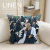 The Blue Wolves of Mibu Cushion Cover Pillowcase Set Pcs X X Breathable Washable Sofa Cushion Cover