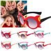 New Cute Cartoon Cat Anti UV400 Sun Glasses Kids Dresses Ornament For Girls