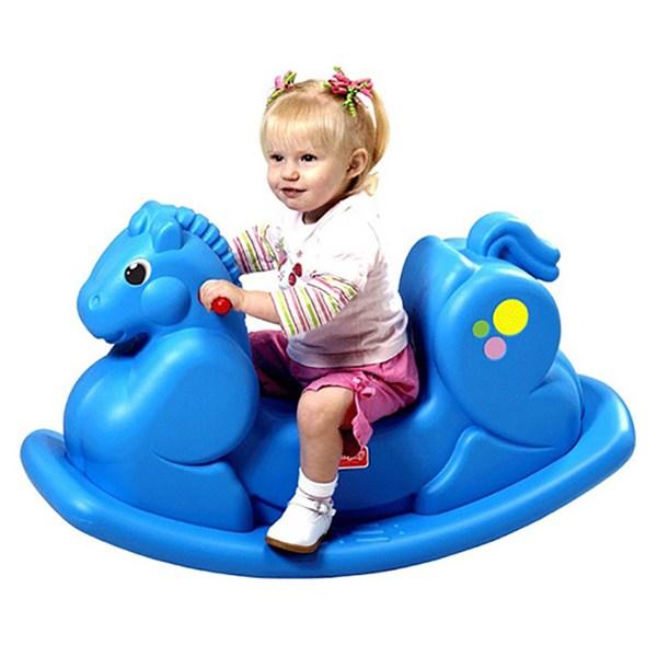 

Игрушки с кукушкой Лошадь-качалка Синяя лошадь Корейские детские игрушки