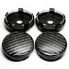 4 teile/satz 60mm mit 56mm Aluminium + Harz 3D Carbon Faser Muster Logo Auto Rad Center Hub Kappe staubdichte Abdeckung Felge Zubehör