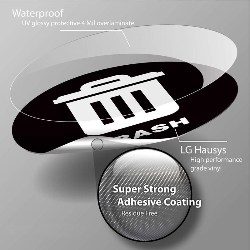 5-Inch Waterproof Recycling Bin Stickers: Ideal for Trash Cans & Automotive Decoration 50pcs