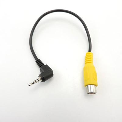 Av Video Cable Adapter Right Angel 2.5Mm Stereo Male Jack Av Plug To Rca Female Connector Wire