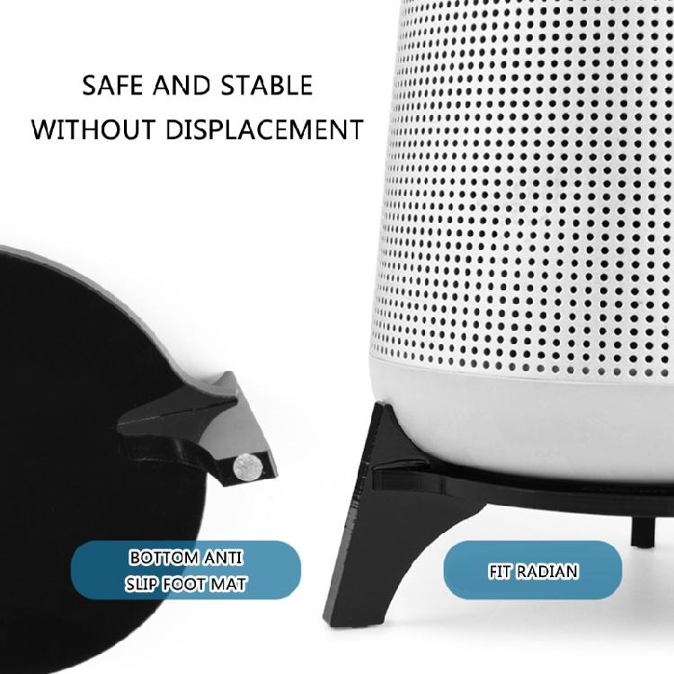 Durability Acrylic Speakers Base Contemporary Speakers Base Stand with AntiSkid Pad for Secure Placement Desk Decors
