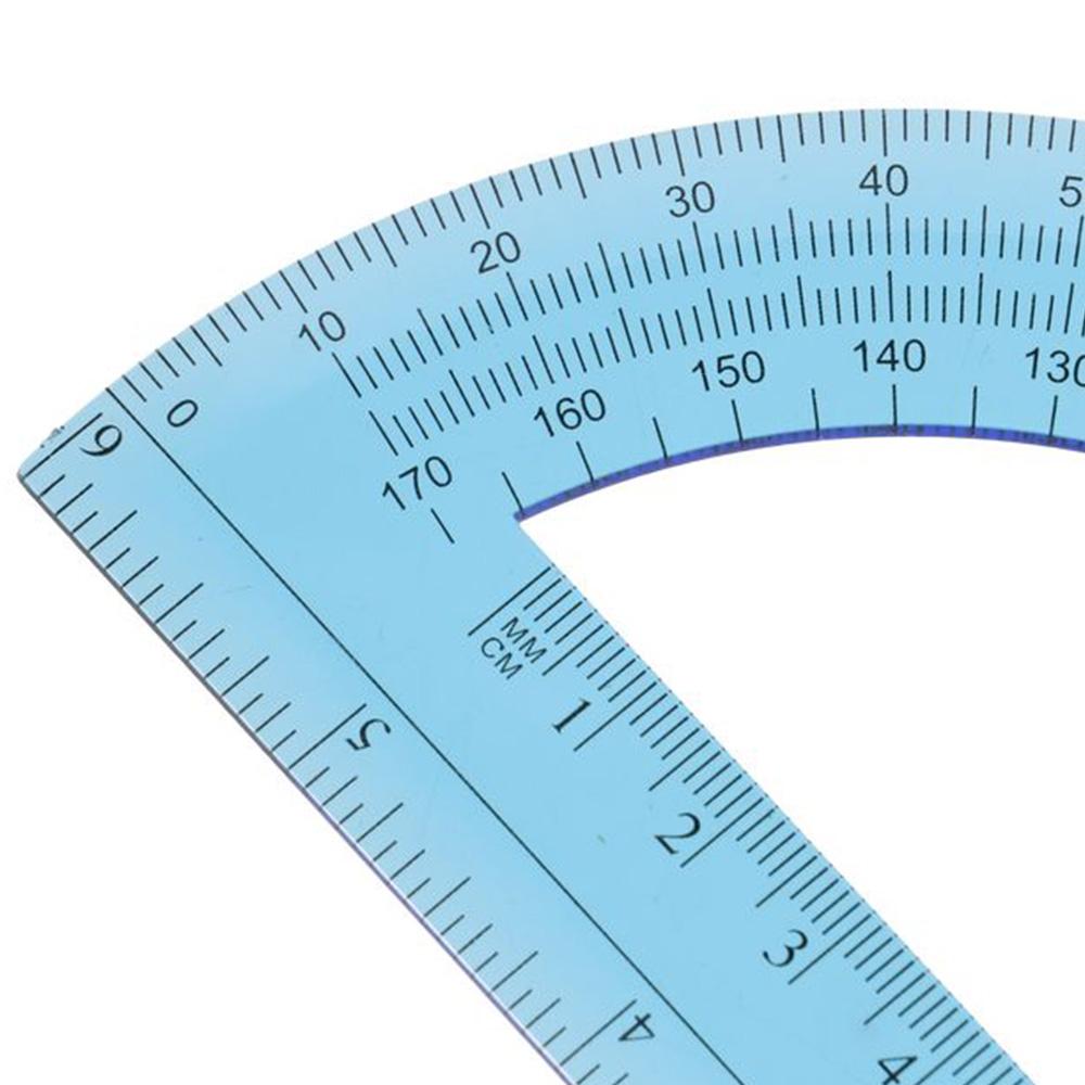 180 Degrees Math Protractors Translucent Plastic Protractor Angle   Measurement