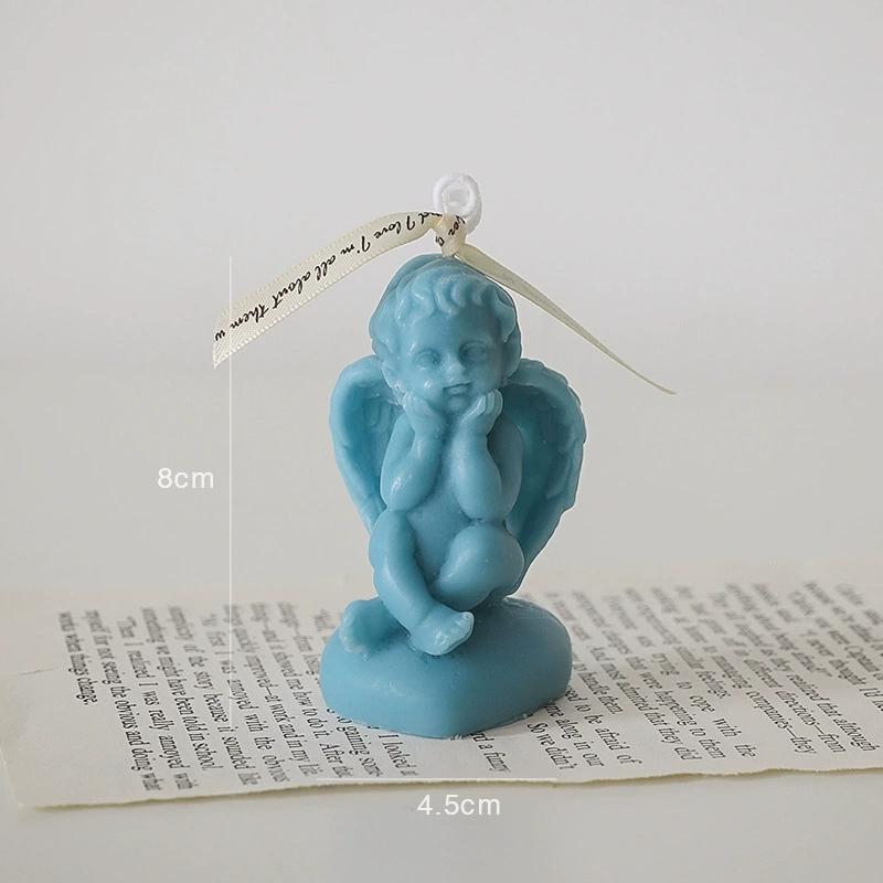 1Pc Angel Scented Candle - Handmade Rose/Berlin Girl Fragrance, Desktop Ornament Home Decor Bulk Birthday Party Favor