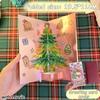 3D Pop Up Christmas Card With Music Merry Christmas Greeting Card Handwritten Blessing Invitation Cards Thanksgiving Gifts