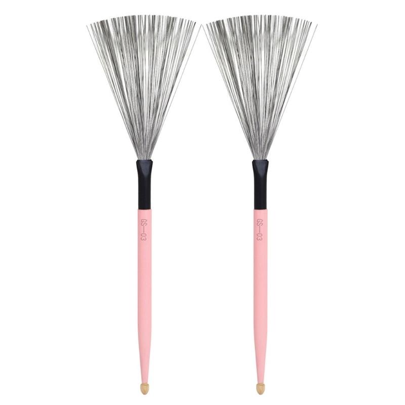 

1Pair Double Head Drum Brush Carbon Steel Wire Percussions Drum Stick Wire Drum Stick Brush Instrument Accessorys