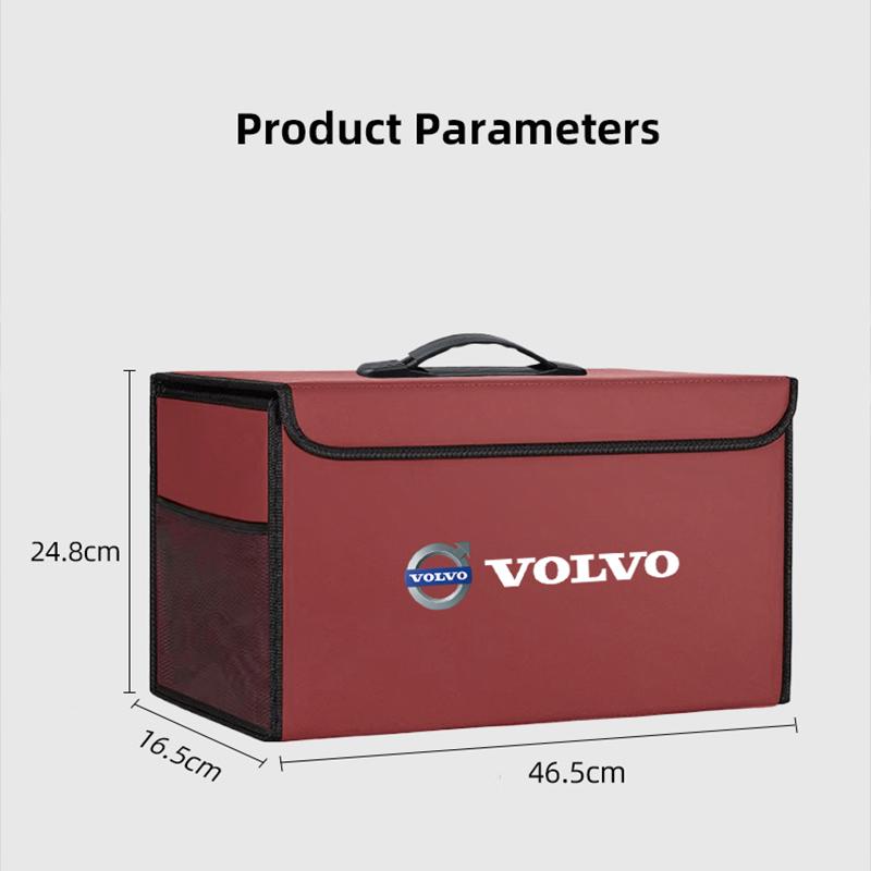 Car Trunk Organizer Box Large Capacity Auto Tools Storage Bag For Volvo XC90 V90 V60 XC60 V40 S80 S60 S90 C40 XC40 V70 XC70 C30