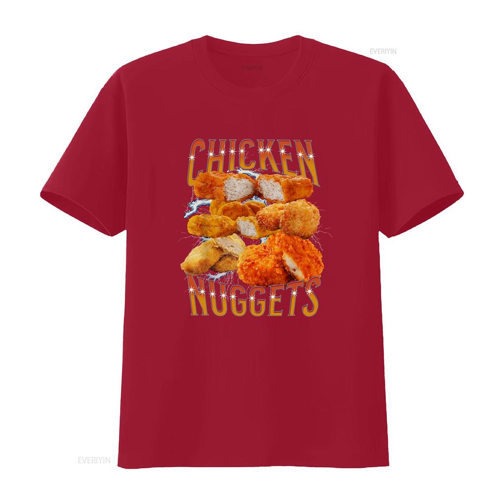NEW LIMITED Chicken Nugget Funny Design Idea Premium T Shirt S 3XL vintage Washed Unisex graphic fashion streetwear Slightly