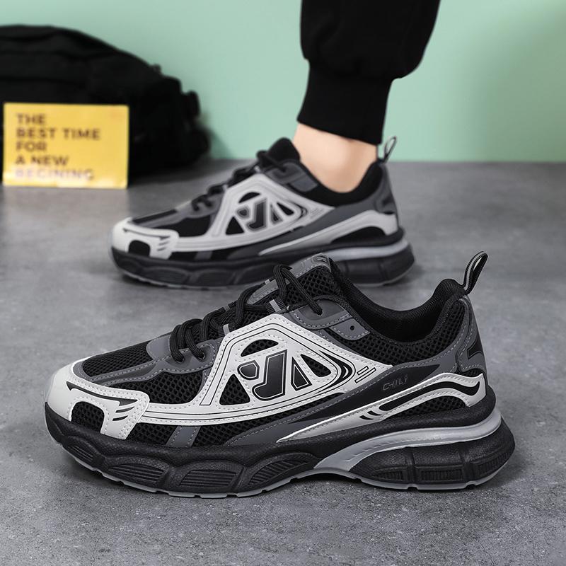 Fashion Men Casual Shoes Mesh Mens Running Sneakers Breathable Non-Slip Sports Shoes Comfortable Tennis Shoes Soft Walking Shoes