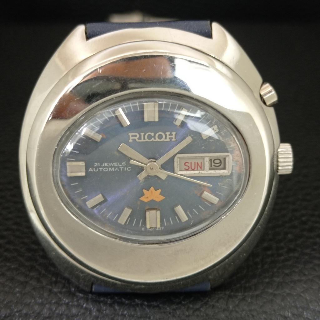 RARE VINTAGE RICOH R31 AUTOMATIC JAPAN MENS ORIGINAL DIAL WATCH a704722-1