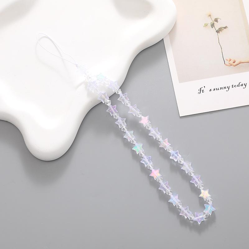 Mermaid Star Beaded Phone Lanyard Case Charm - Anti-Drop & Anti-Lost for Women
