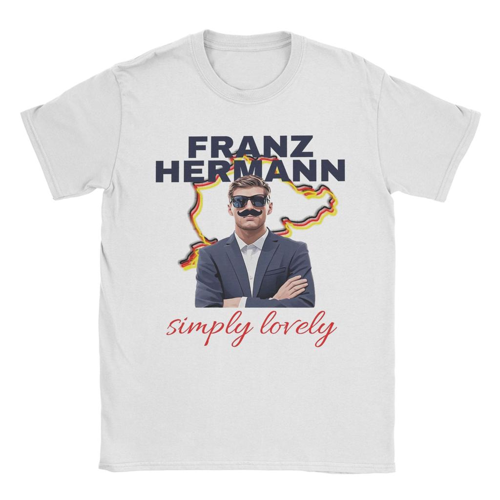 Męskie Koszulki Franz Hermann Crazy Czysta Bawełna Koszulki Krótki Rękaw Koszulka Okrągły Dekolt Odzież Lato