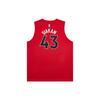 Nike Casual Sports Suit Nba Collaboration Youth Raptors Siakam 43 Retro Letter Number Print V-Neck Quick-Dry Kids Sportswear Red 3Z2B7BZ2P-RAPPS