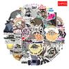 54pcs Cartoon Animal Raccoon Graffiti Stickers - Waterproof Decoration for Suitcase or Notebook