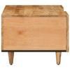 Table basse - MAISON EXCLUSIVE - 100 x 54 x 40 cm - Marron - Bois de manguier massif - Rangement et boutons laiton