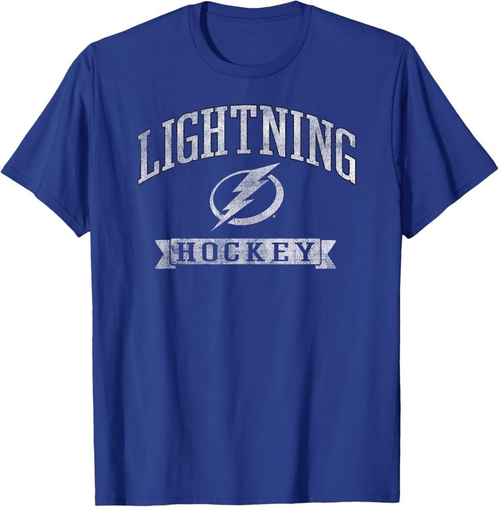 Винтажная хоккейная футболка Tampa Bay Lightning Royal с официальной лицензией XL