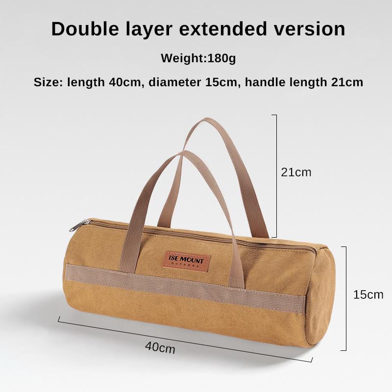 Tool Bag, Outdoor Camping Accessories Storage Bag, Tent Wind Rope Storage Bag, Camping Portable Ground Nail Bag, Round Bag