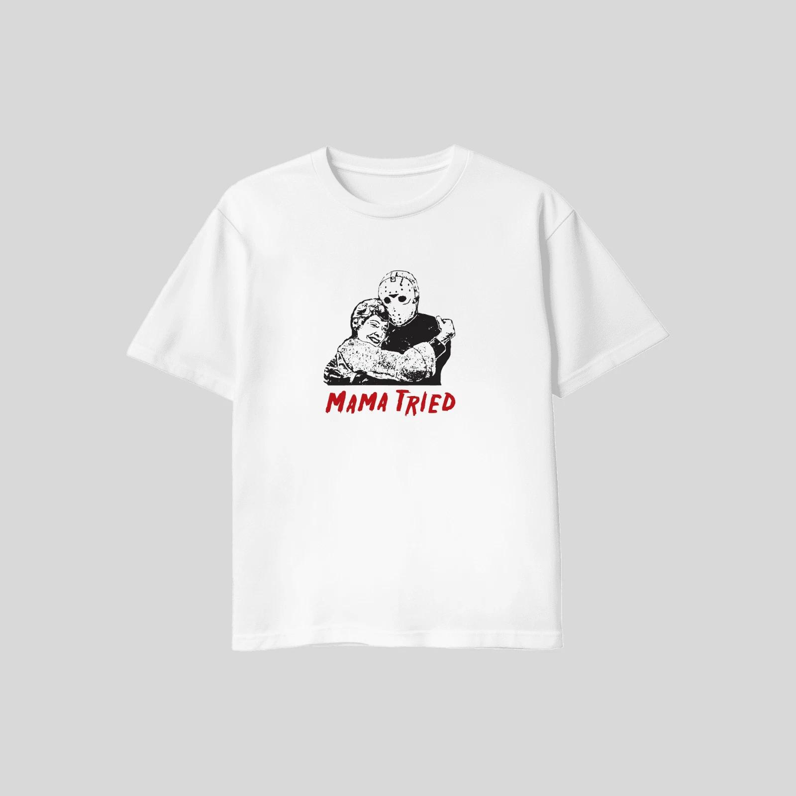 Unisex Adult Casual Graphic Mama Tried Jason Voorhees Friday The 13... XL