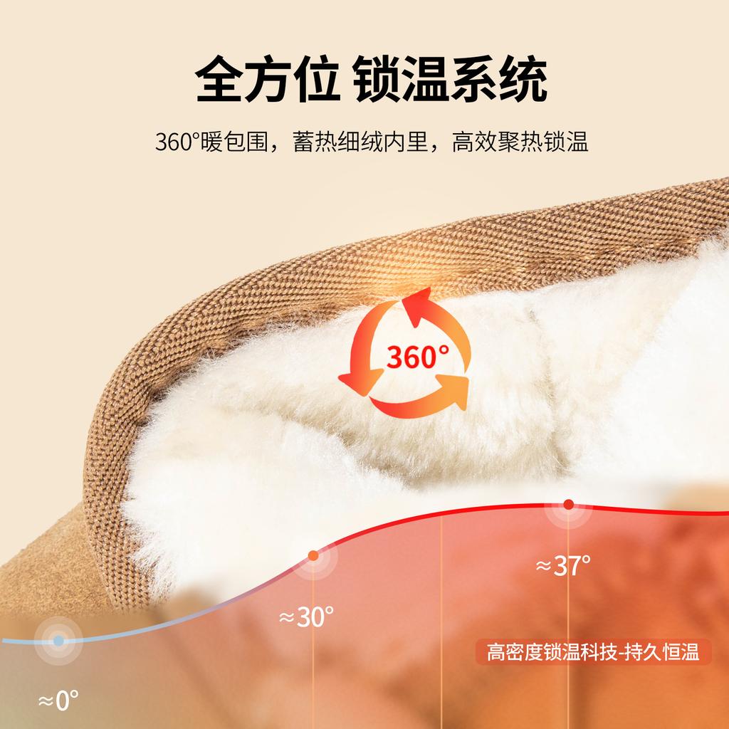 Girls snow boots 2025 new winter children's boots integrated fur baby big cotton shoes winter shoes piled and thickened