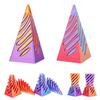 2-Pack Impossible Pyramid Fidget Mini 3D Printed Spiral Cone For Stress Relief Creative Gift Perfect For Christmas Birthday