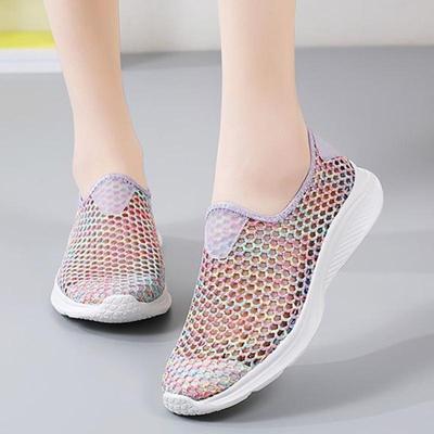 Saison Damen SandalenAtmungsaktive Damenschuhe Mode Sportschuhe Weiche Bequeme Damenschuhe Slipper