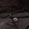 MONCLER 45575 Gathered fur short down jacket Jacket 0 BrownUsed