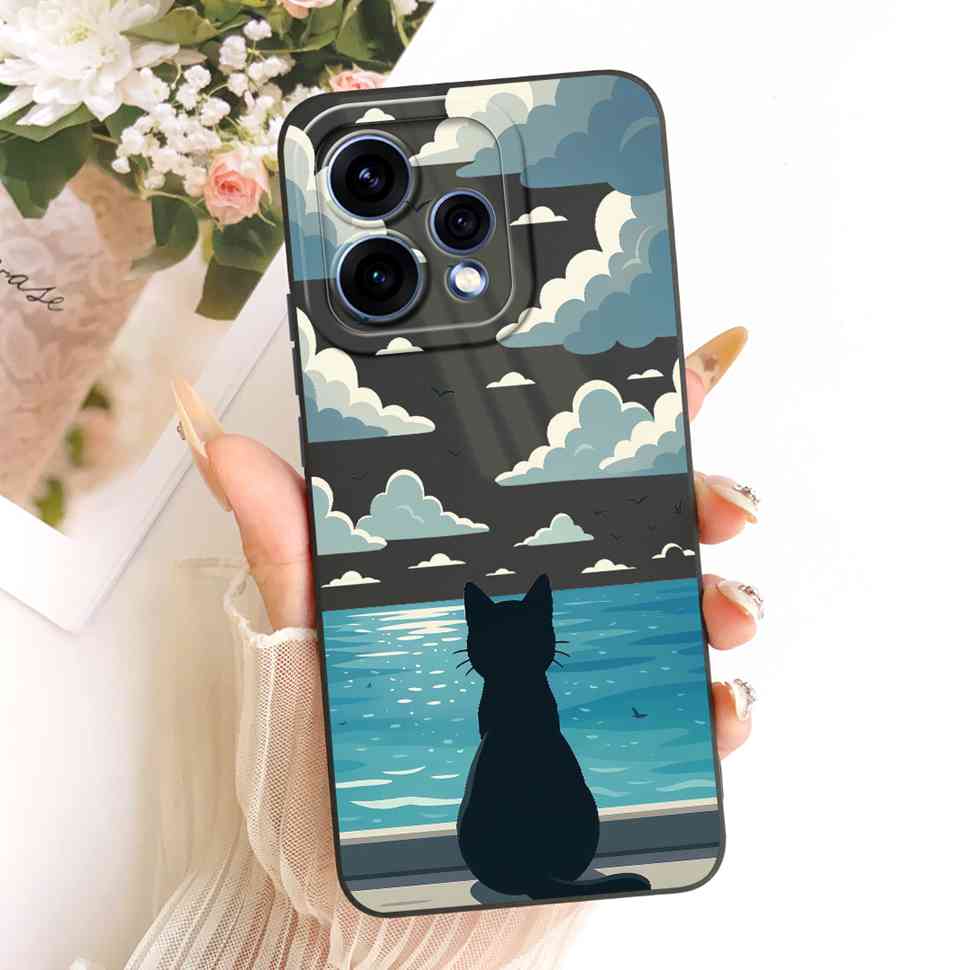 For Oppo Reno15 5G Case CPH2825 Stylish Simple Design Silicone Back Cover For Oppo Reno 15C Reno15c 5G Phone Cases Bumper