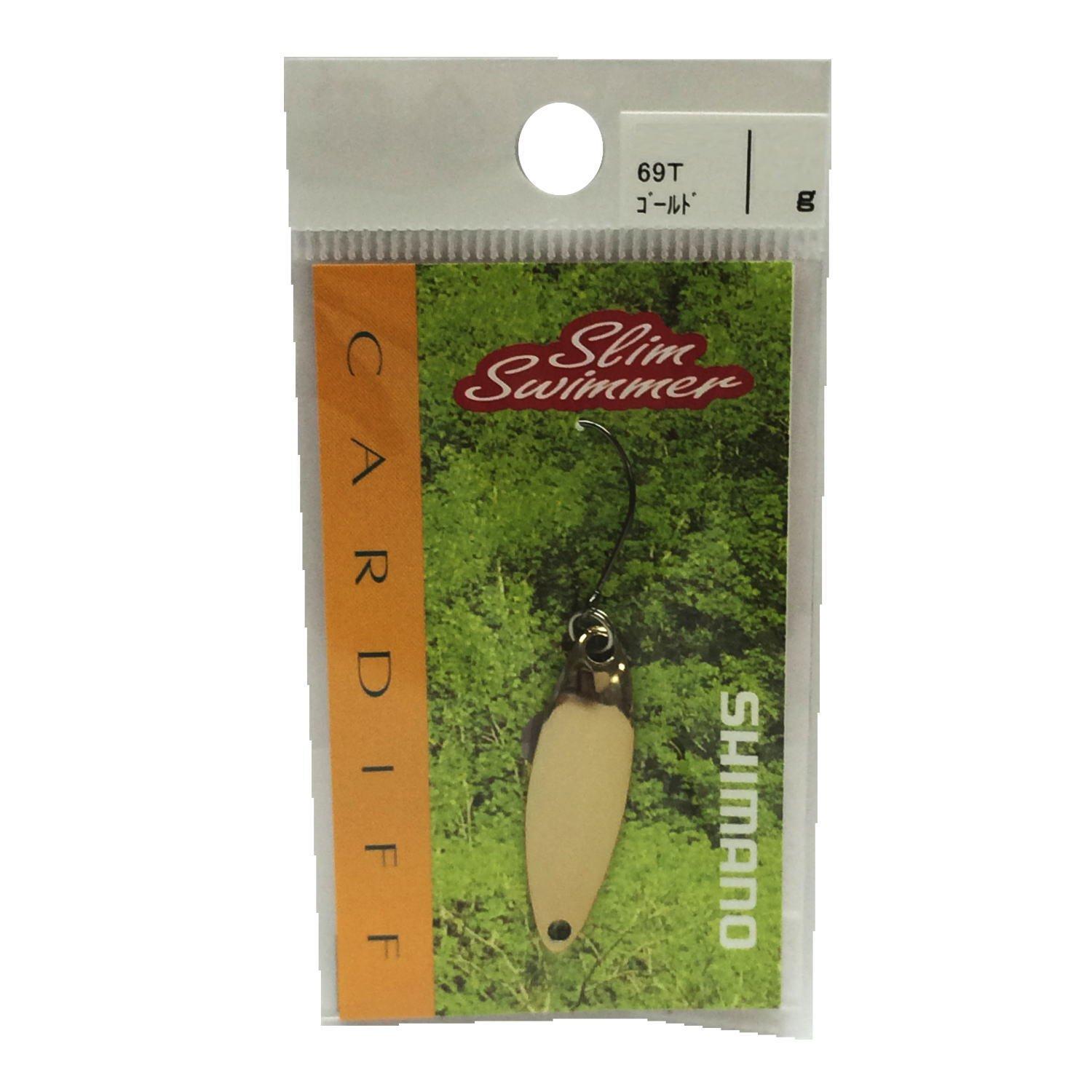 SHIMANO Spoon Cardiff Slim Swimmer 1.5g Gold 69T TR-0018 Lure золотой