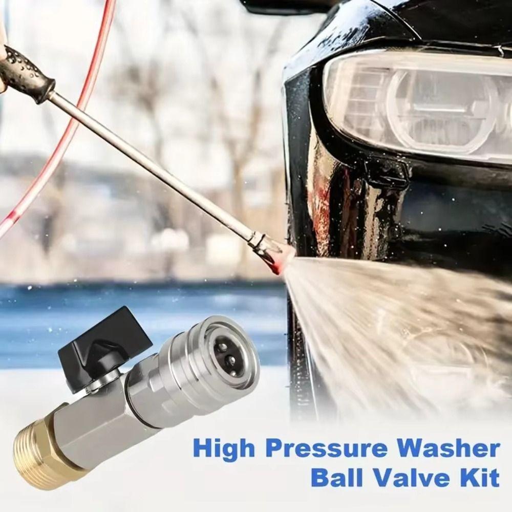 1/4 Inch Quick Connector Brass Material Hose Switch  Driveway Cleaning