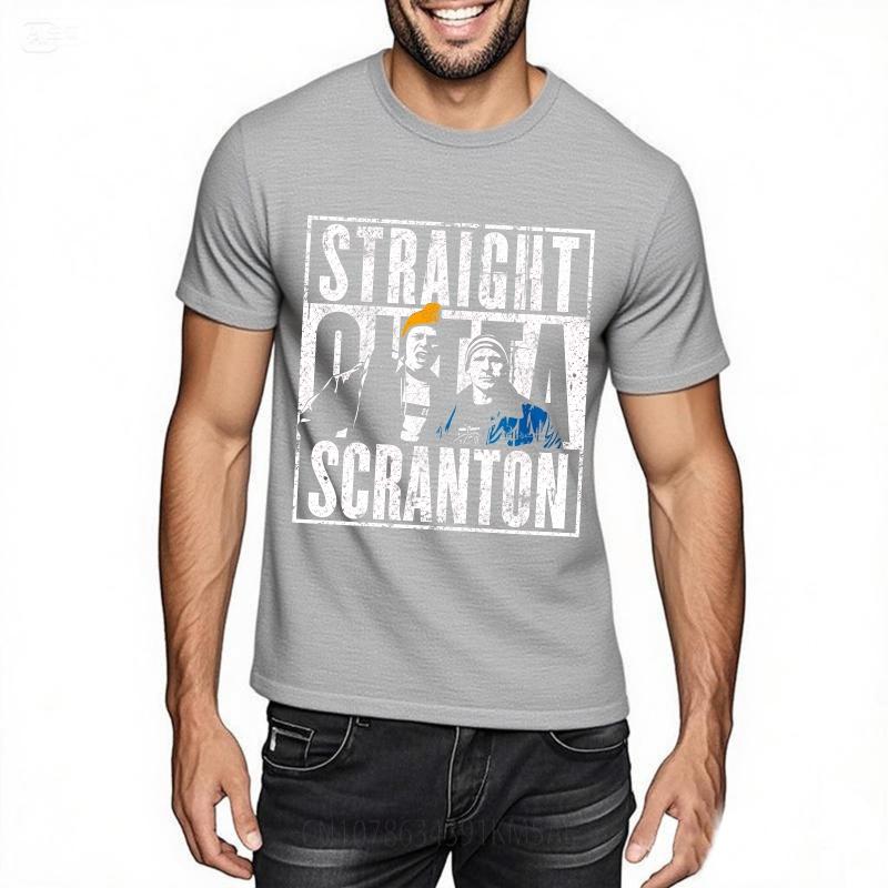 Graphic Summer For Man T Shirt Straight Outta Scranton Short Sleeve Comfortable O Neck Tshirt Hiphop Cheap Tshirt Bigger Size