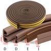 5Meters DIPE Self-Adhesive Door and Window Sealing Strip Glass Window Anti-Collision Rubber Strip Foam Sound Insulation Strip