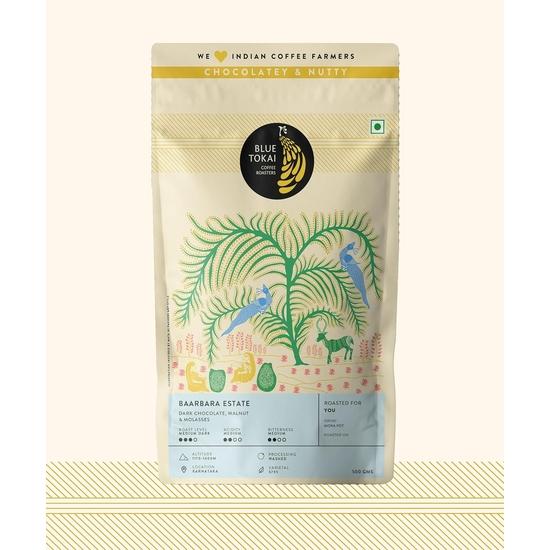 

Blue Tokai Coffee Roasters Baarbara Estate - Medium Dark Roast | Moka Pot Coffee Grind 500g | 100% Arabica Beans | Specialty Coffee 500GM