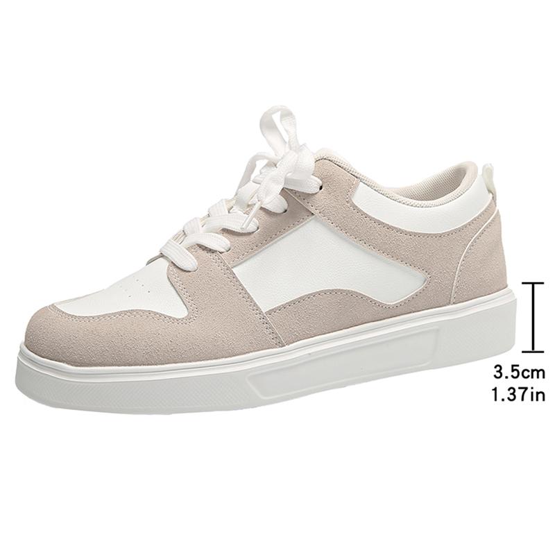 Fashion Mixed Color Platform Sneakers for Women  Lightweight Casual Lace Up Shoes Woman Non Slip Jogging Vulcanized Shoes