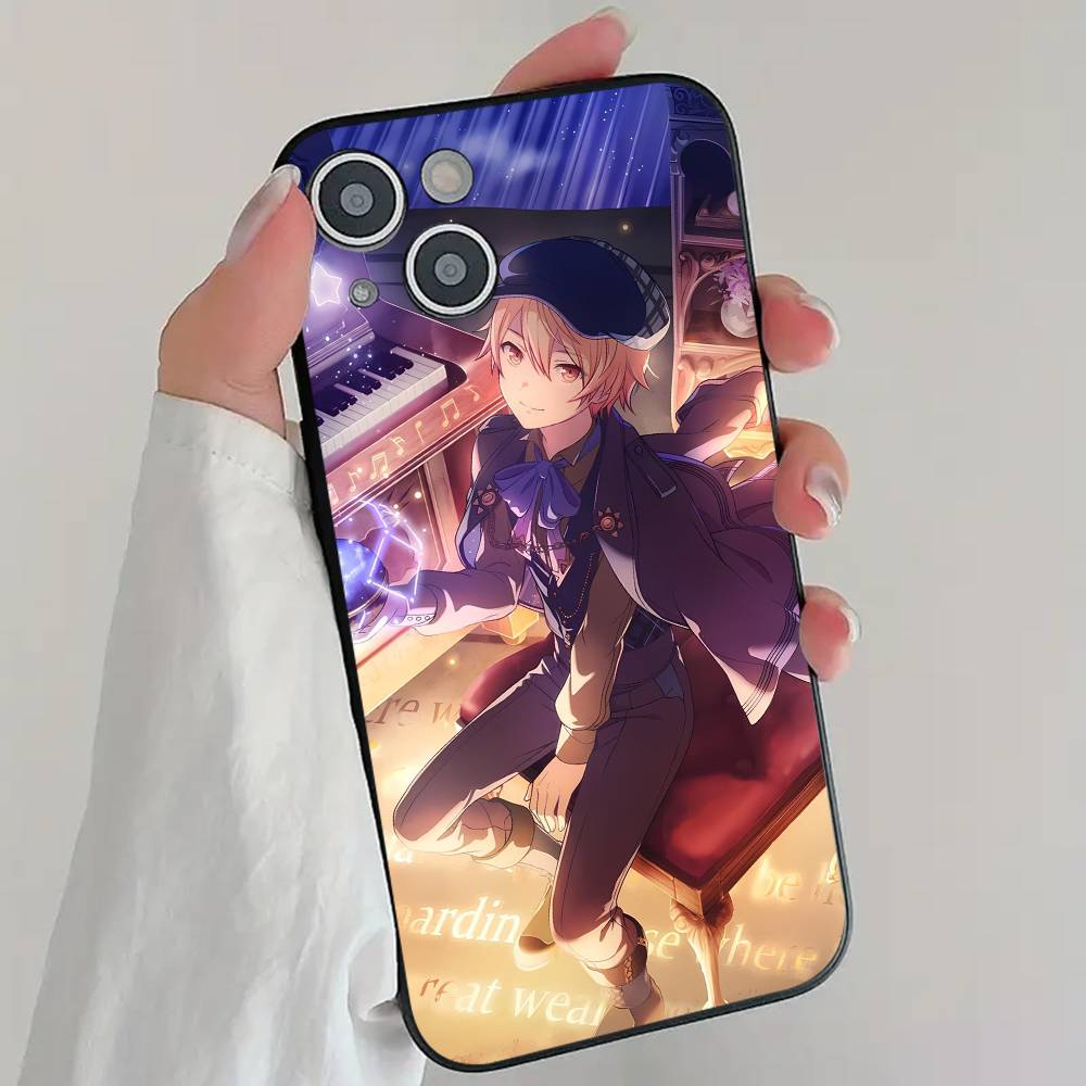Handsome T-TENMA T-TSUKASA Anime Game P-Project S-Sekai Pjsk Phone Case Cool Black Silicone Soft For IPhone 16 15 14 13 12 11 X