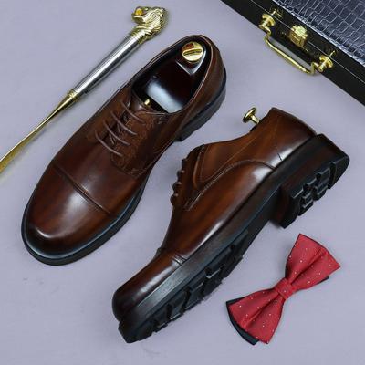 Fashion Elegant Mens Oxford Shoes Handmade Genuine Leather Dress Shoes Business Party Wedding Formal Shoes For Men