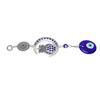Evil Eye Talisman with Owl Pendant Blue Turkish Evil Eye Blessing Amulet for Car Home Protection