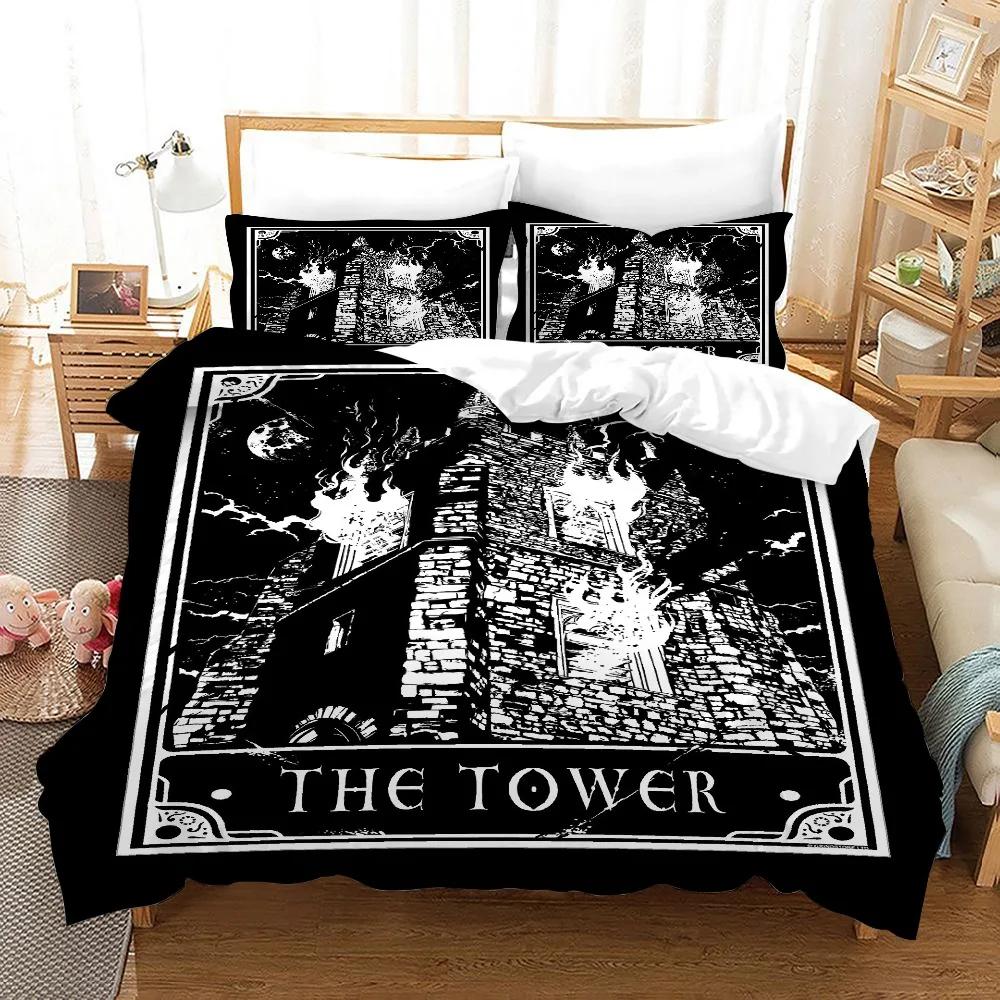 Wonderful Medusa In Myth 3D Duvet Cover Set Greek Mythology Figurine Medusa Themed Bedding Sets Full/Queen Size Comforter Cover