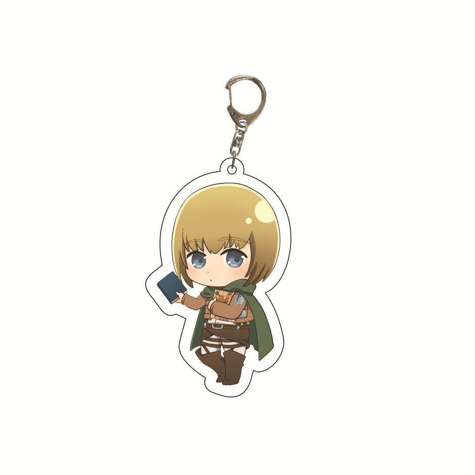 Attack on Titan Key Ring Acrylic Key Ring Custom Logo Print Creative Backpack Accessory Stock Available High Quality
