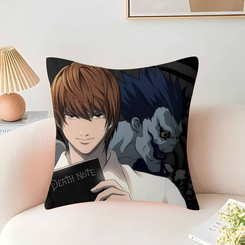 

D-Тетрадь смерти N-Аниме Наволочка Подушка для дивана Наволочка Украшение дома Комнаты Детский подарок 16x16Inch