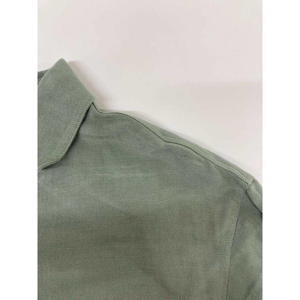 TRADITIONAL WEATHERWEAR Green X IENA Special Order WAIST BELT LONG SHIRT Linen Rayon Belted Long Shirt Dress Dress S khakiUsed